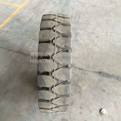 现货供应 8.25-15实心平板拖车轮胎，厂家三包，品质保障助力工程机械高效运行